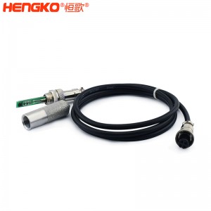 恒歌直銷不銹鋼RHT-H20-B平頭溫濕度傳感器探頭帶電線，用于農業大棚