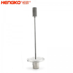 廠家批發316L不銹鋼長桿不銹鋼曝氣頭耐腐蝕防塵，用于二氧化碳/氧氣擴散