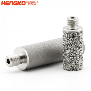 廠家來圖定制粉末燒結316L不銹鋼過濾器濾芯防塵耐腐蝕，用于化工制藥