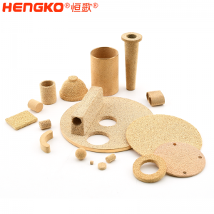 濾芯廠家定制微孔銅燒結粉末濾管排氣柔性耐高溫耐腐蝕3-90微米，制藥工業可用